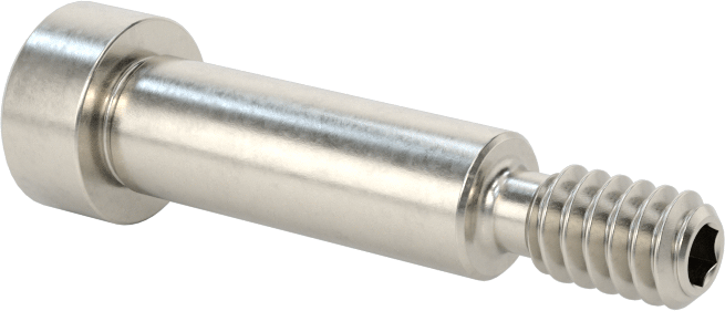 Altıgen Uçlu 18-8 Paslanmaz Çelik Omuzlu Vida, 1/4" Omuz Çapı, 3/4" Omuz Uzunluğu, 10-24 Diş