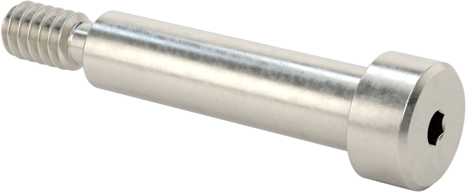 Altıgen Uçlu 18-8 Paslanmaz Çelik Omuzlu Vida, 1/4" Omuz Çapı, 1" Omuz Uzunluğu, 10-24 Diş