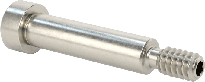 Altıgen Uçlu 18-8 Paslanmaz Çelik Omuzlu Vida, 1/4" Omuz Çapı, 1" Omuz Uzunluğu, 10-24 Diş