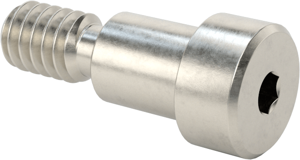 Altıgen Uçlu 18-8 Paslanmaz Çelik Omuzlu Vida, 5/16" Omuz Çapı, 3/8" Omuz Uzunluğu, 1/4"-20 Diş