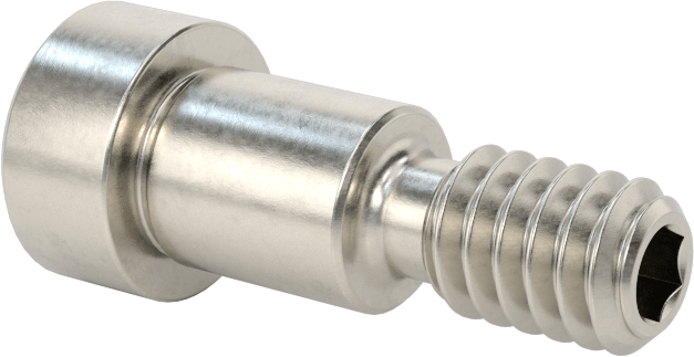 Altıgen Uçlu 18-8 Paslanmaz Çelik Omuzlu Vida, 5/16" Omuz Çapı, 3/8" Omuz Uzunluğu, 1/4"-20 Diş