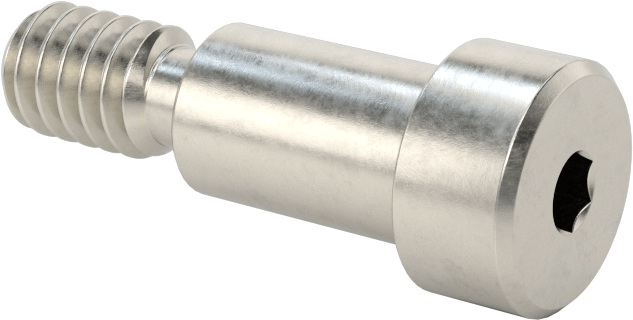 Altıgen Uçlu 18-8 Paslanmaz Çelik Omuzlu Vida, 5/16" Omuz Çapı, 1/2" Omuz Uzunluğu, 1/4"-20 Diş
