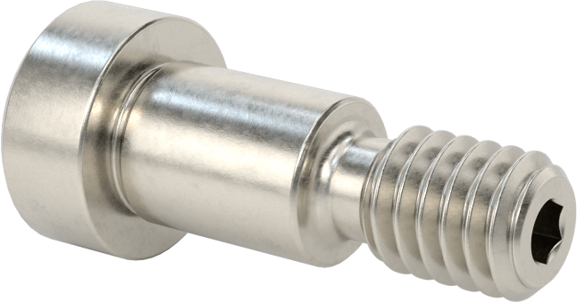 Altıgen Uçlu 18-8 Paslanmaz Çelik Omuzlu Vida, 3/8" Omuz Çapı, 1/2" Omuz Uzunluğu, 5/16"-18 Diş