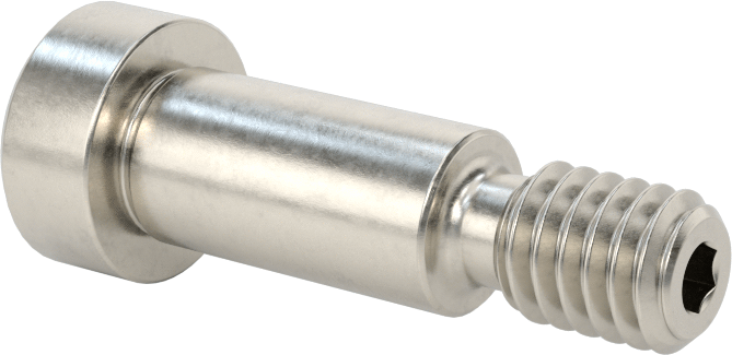 Altıgen Uçlu 18-8 Paslanmaz Çelik Omuzlu Vida, 3/8" Omuz Çapı, 3/4" Omuz Uzunluğu, 5/16"-18 Diş