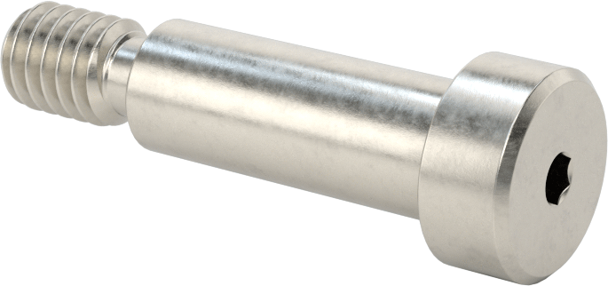 Altıgen Uçlu 18-8 Paslanmaz Çelik Omuzlu Vida, 3/8" Omuz Çapı, 1" Omuz Uzunluğu, 5/16"-18 Diş