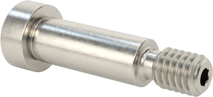 Altıgen Uçlu 18-8 Paslanmaz Çelik Omuzlu Vida, 3/8" Omuz Çapı, 1" Omuz Uzunluğu, 5/16"-18 Diş