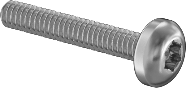 Paslanmaz Çelik Silindir Başlı Torx Vidaları, 0-80 Diş, 3/8" Uzunluk