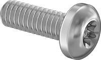 Paslanmaz Çelik Yassı Başlı Torx Vidalar