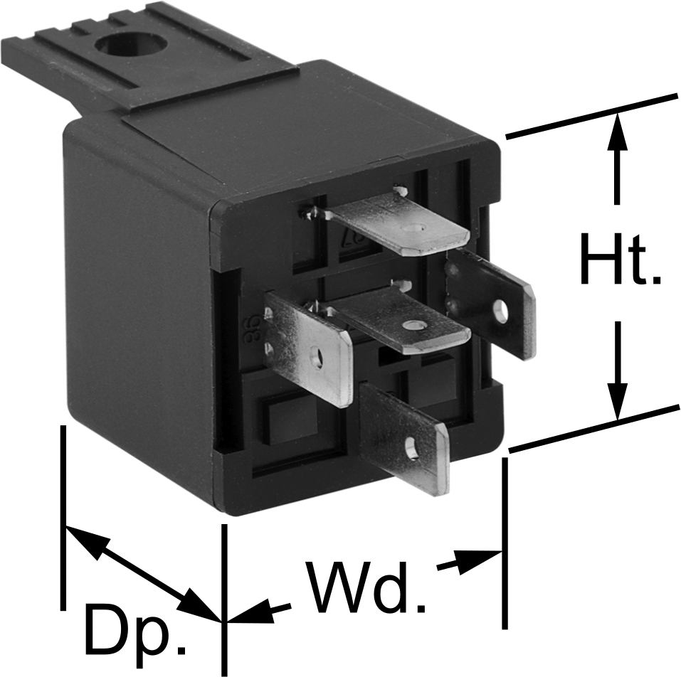 5-Terminal Relay for Relay Socket and Surface Mounting