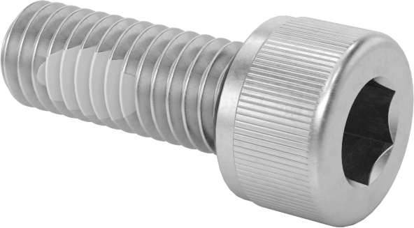 18-8 Paslanmaz Çelik Titreşime Dayanıklı Sızdırmaz Soket Başlı Vida, Buna-N Kauçuk O-Ring ile, 10-32 Diş Boyutu, 1/2" Uzunluk