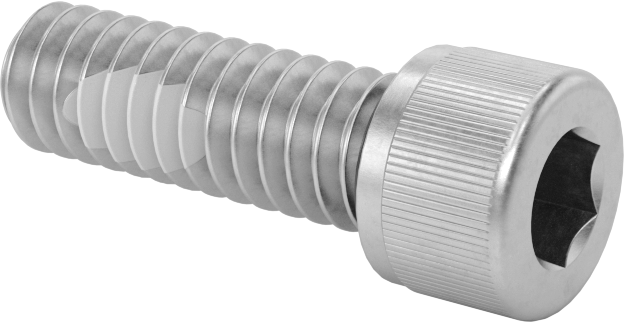 18-8 Paslanmaz Çelik Titreşime Dayanıklı Sızdırmaz Soket Başlı Vida, Buna-N Kauçuk O-Ring ile, 1/4"-20 Diş Boyutu, 3/4" Uzunluk