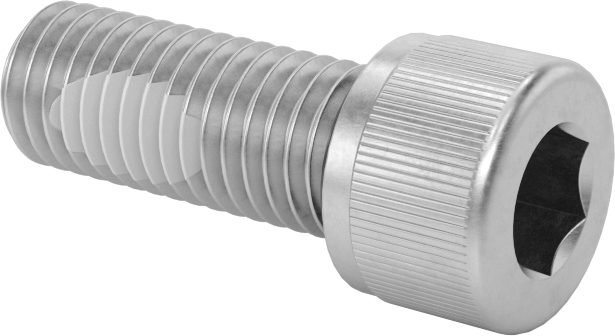 18-8 Paslanmaz Çelik Titreşime Dayanıklı Sızdırmaz Soket Başlı Vida, Buna-N Kauçuk O-Ring ile, 1/4"-28 Diş Boyutu, 5/8" Uzunluk
