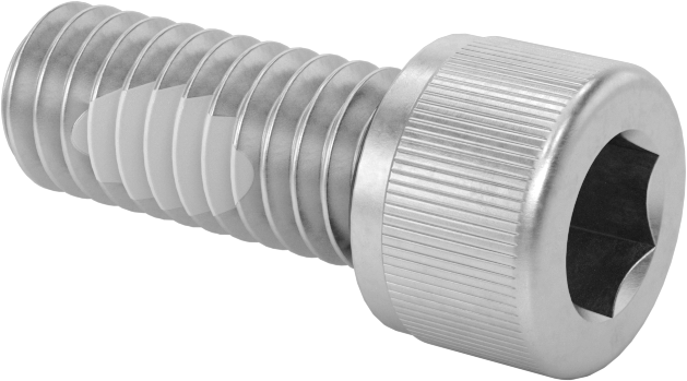 18-8 Paslanmaz Çelik Titreşime Dayanıklı Sızdırmaz Soket Başlı Vida, Buna-N Kauçuk O-Ring ile, 5/16"-18 Diş Boyutu, 3/4" Uzunluk