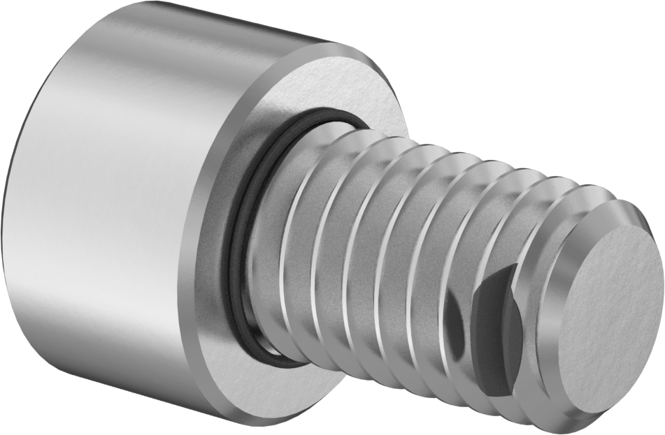 18-8 Paslanmaz Çelik Titreşime Dayanıklı Sızdırmaz Soket Başlı Vida, Buna-N O-Ring ile, M8 x 1,25 mm Diş Boyutu, 12 mm Uzunluk