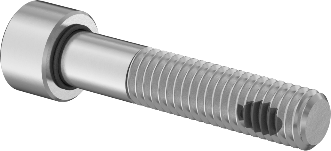 18-8 Paslanmaz Çelik Titreşime Dayanıklı Sızdırmaz Soket Başlı Vida, Buna-N O-Ring ile, M8 x 1,25 mm Diş Boyutu, 40 mm Uzunluk