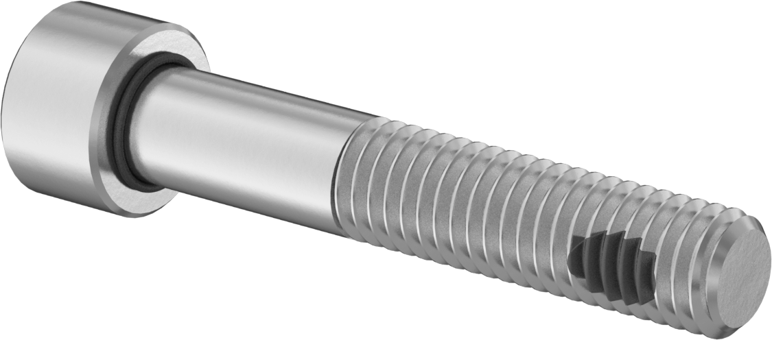 18-8 Paslanmaz Çelik Titreşime Dayanıklı Sızdırmaz Soket Başlı Vida, Buna-N O-Ring ile, M8 x 1,25 mm Diş Boyutu, 45 mm Uzunluk