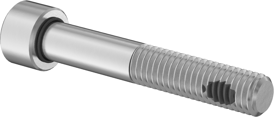 18-8 Paslanmaz Çelik Titreşime Dayanıklı Sızdırmaz Soket Başlı Vida, Buna-N O-Ring ile, M8 x 1,25 mm Diş Boyutu, 50 mm Uzunluk