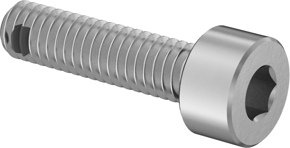 18-8 Paslanmaz Çelik Titreşime Dayanıklı Sızdırmaz Soket Başlı Vida, Silikon O-Ringli, M2,5 x 0,45 mm Diş Boyutu, 10 mm Uzunluk