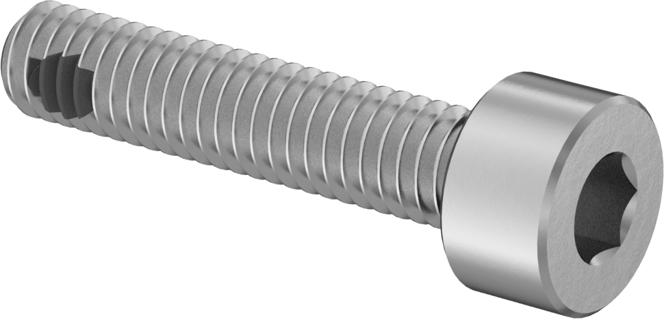 18-8 Paslanmaz Çelik Titreşime Dayanıklı Sızdırmaz Soket Başlı Vida, Silikon O-Ringli, M2,5 x 0,45 mm Diş Boyutu, 12 mm Uzunluk