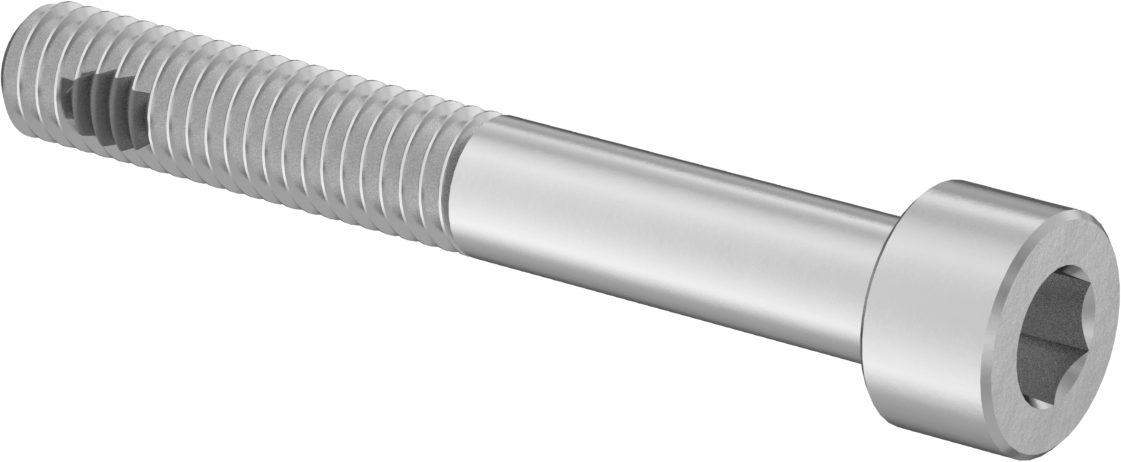 18-8 Paslanmaz Çelik Titreşime Dayanıklı Sızdırmaz Soket Başlı Vida, Silikon O-Ringli, M6 x 1 mm Diş Boyutu, 45 mm Uzunluk