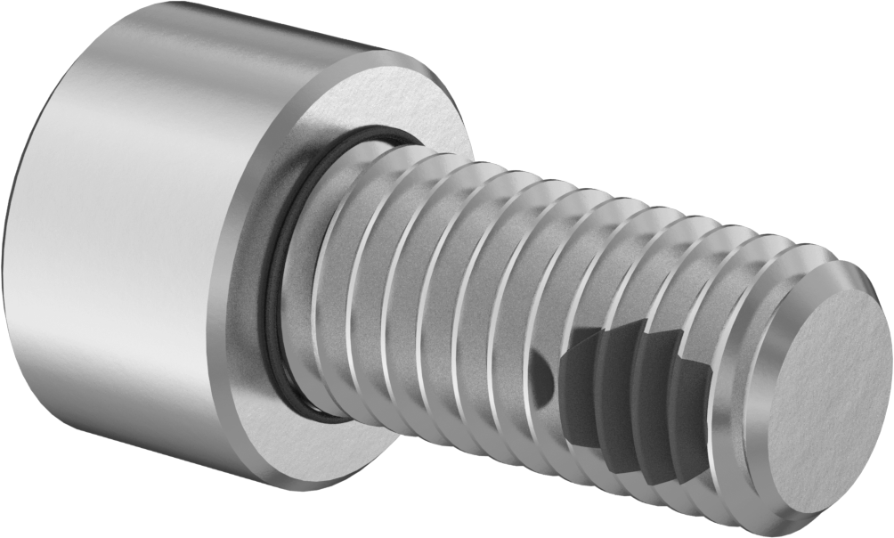 18-8 Paslanmaz Çelik Titreşime Dayanıklı Sızdırmaz Soket Başlı Vida, Silikon O-Ringli, M10 x 1,5 mm Diş Boyutu, 20 mm Uzunluk