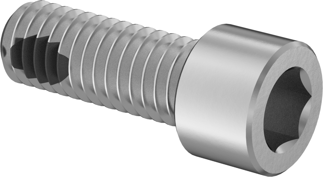 18-8 Paslanmaz Çelik Titreşime Dayanıklı Sızdırmaz Soket Başlı Vida, Buna-N Kauçuk O-Ring ile, 3/8"-16 Diş Boyutu, 1" Uzunluk