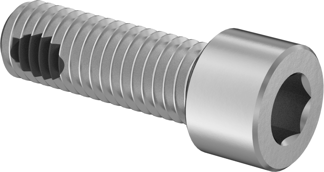 18-8 Paslanmaz Çelik Titreşime Dayanıklı Sızdırmaz Soket Başlı Vida, Buna-N Kauçuk O-Ring ile, 1/2"-13 Diş Boyutu, 1-1/2" Uzunluk