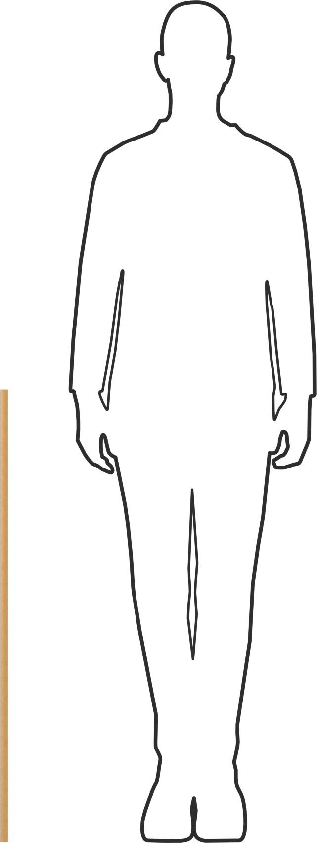 Meşe Çubuk, 36" Uzunluk, 5/8" Çap