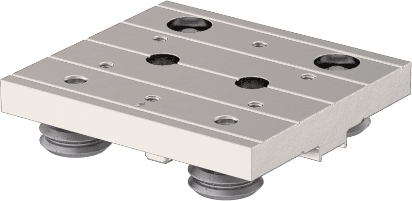 Raylı Makaralı Taşıyıcı, 72 mm Genişlikte Ray için