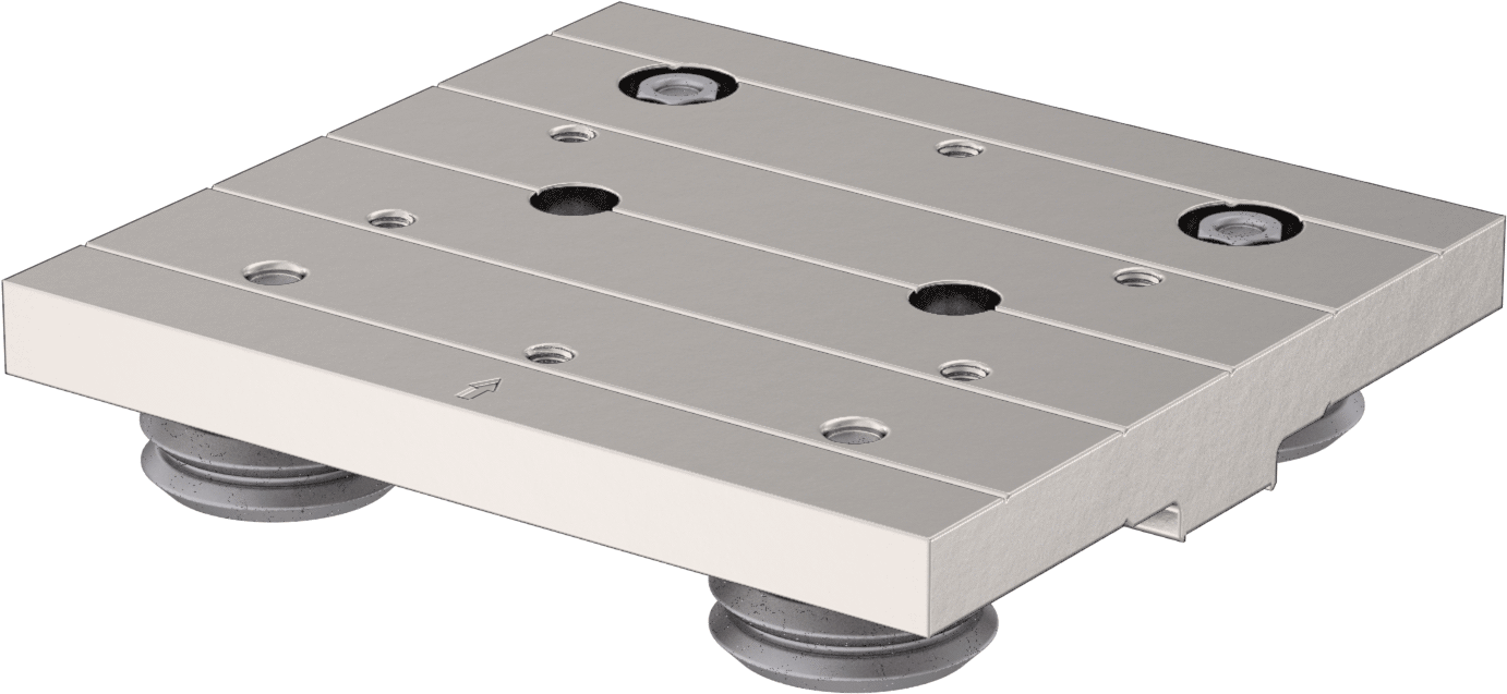 Raylı Makaralı Taşıyıcı, 140 mm Genişlikte Ray için