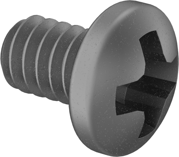Mil. Spec. Çelik Silindir Başlı Phillips Vidalar, 2-56 Diş Boyutu, 1/8" Uzunluk