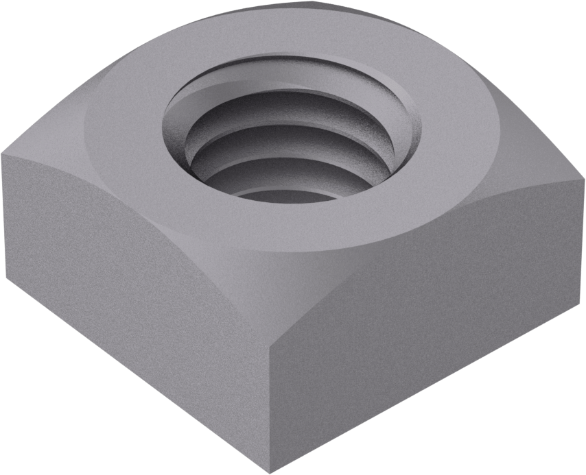 Düşük Mukavemetli Çelik Kare Somun, Sınıf 5, M5 x 0,8 mm Diş