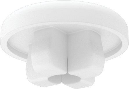 Naylon Plastik Geçmeli Panel Tapaları, 6 mm iç çap için, Krem