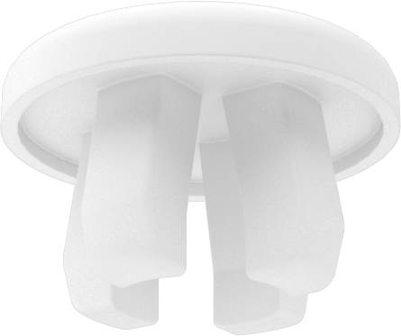 Naylon Plastik Geçmeli Panel Tapaları, 8 mm İç Çap için, Krem