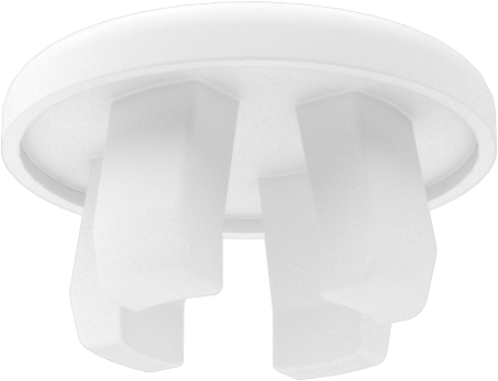 Naylon Plastik Geçmeli Panel Tapaları, 10 mm İç Çap için, Krem