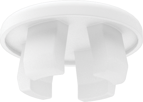 Naylon Plastik Geçmeli Panel Tapaları, 12 mm İç Çap için, Krem