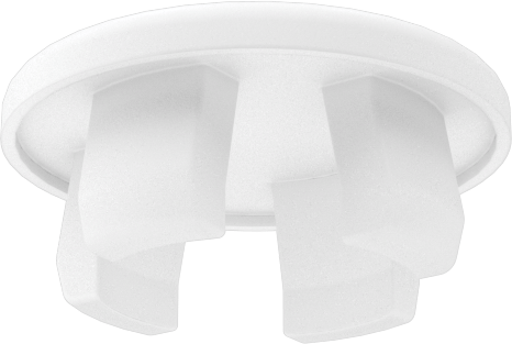 Naylon Plastik Geçmeli Panel Tapaları, 14 mm İç Çap için, Krem
