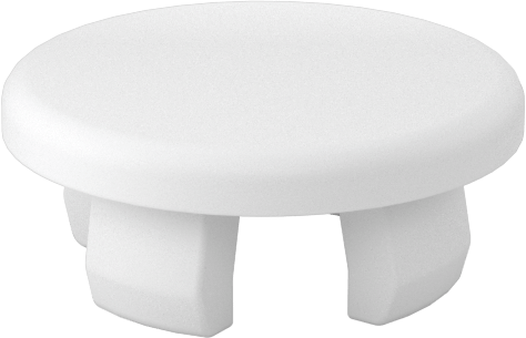 Naylon Plastik Geçmeli Panel Tapaları, 14 mm İç Çap için, Krem
