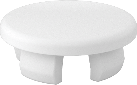 Naylon Plastik Geçmeli Panel Tapaları, 16 mm İç Çap için, Krem