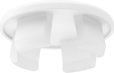 Naylon Plastik Geçmeli Panel Tapaları, 18 mm iç çap için, Krem