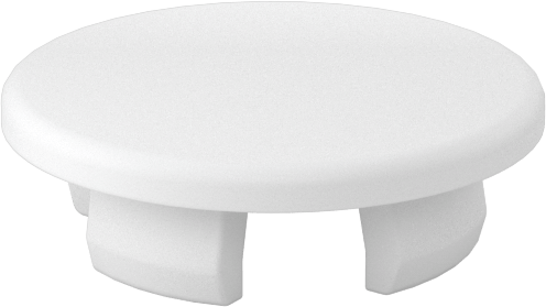 Naylon Plastik Geçmeli Panel Tapaları, 20 mm İç Çap için, Krem