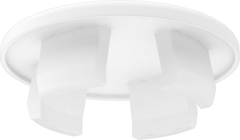 Naylon Plastik Geçmeli Panel Tapaları, 20 mm İç Çap için, Krem