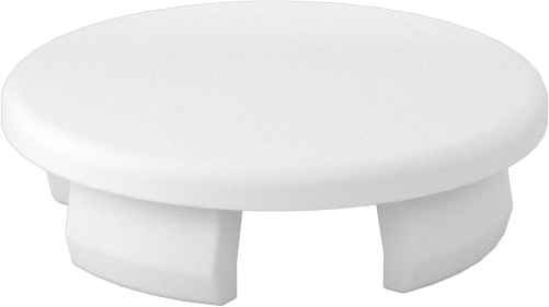 Naylon Plastik Geçmeli Panel Tapaları, 24 mm iç çap için, Krem
