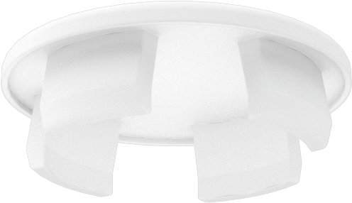 Naylon Plastik Geçmeli Panel Tapaları, 24 mm iç çap için, Krem