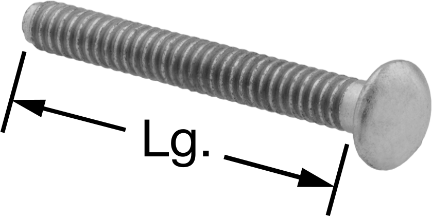 Kilitleme Yaka Perçinleri, 1/4" Çap, 0,063“-0,625” Malzeme Kalınlığı için