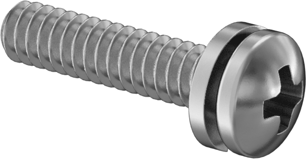 Yarık Kilit Pullu Paslanmaz Çelik Silindir Başlı Vidalar, 4-40 Diş Boyutu, 1/2" Uzunluk
