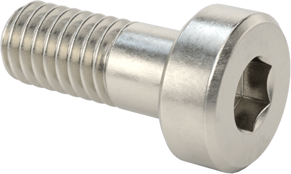 18-8 Paslanmaz Çelik Düşük Profilli Soket Başlı Vida, Pilot Girintili Altıgen, M4 x 0,7 mm Diş, 10 mm Uzunluk