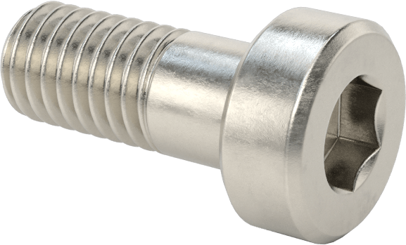 18-8 Paslanmaz Çelik Düşük Profilli Soket Başlı Vida, Pilot Girintili Altıgen, M5 x 0,8 mm Diş, 12 mm Uzunluk