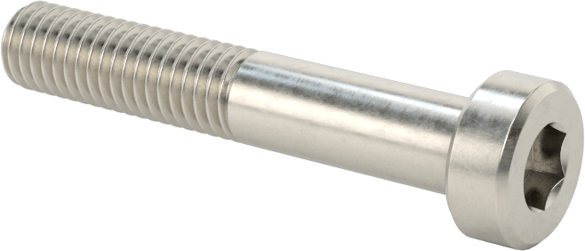 18-8 Paslanmaz Çelik Düşük Profilli Soket Başlı Vida, Pilot Girintili Altıgen, M5 x 0,8 mm Diş, 30 mm Uzunluk