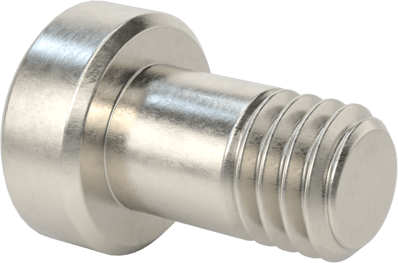 18-8 Paslanmaz Çelik Düşük Profilli Soket Başlı Vida, Pilot Girintili Altıgen, M6 x 1 mm Diş, 10 mm Uzunluk